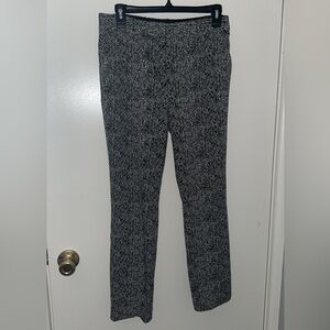 Express Black and White Tweed Pants